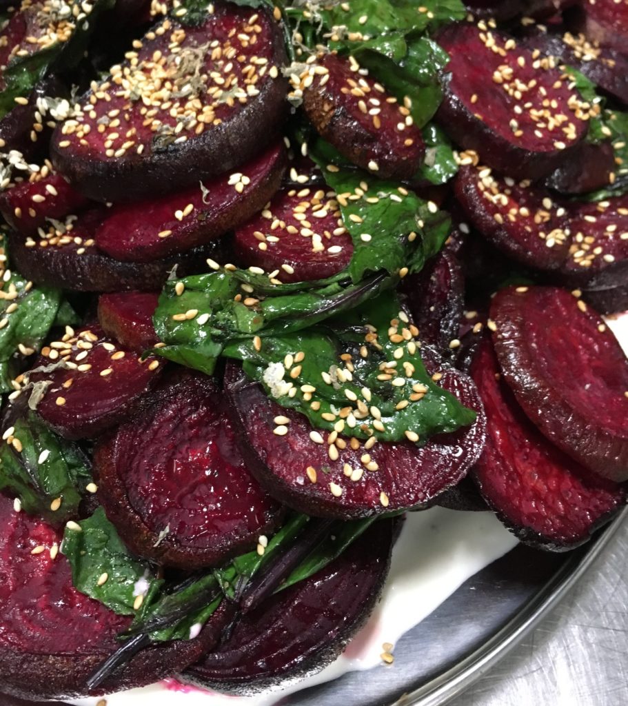 Nontraditional (Turkey-Free) Thanksgiving Recipes: Roasted beets with sesame and Marjoram