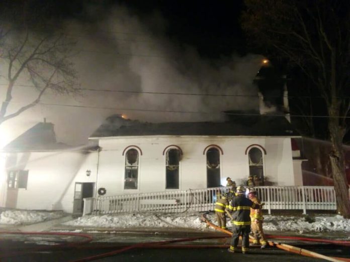 160-year-old church burns down in Norwood
